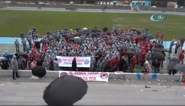 Bursa'da Türk Metal Sendikası üyelerinden uyuşmazlık protestosu!