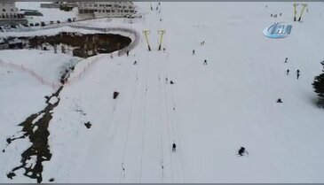 Bursa Uludağ'da poşet ski