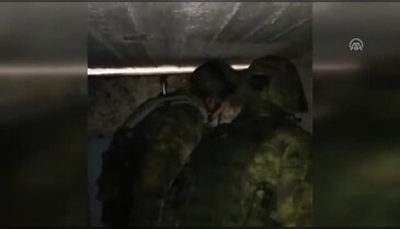 PYD/PKK'nin Afrin'de ele geçen mevzileri görüntülendi