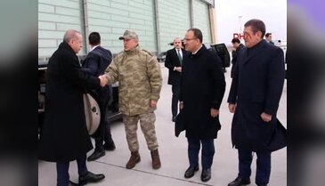 Cumhurbaşkanı Erdoğan sınır hattında