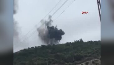 Kilis'te terörist mevzileri bombalanıyor