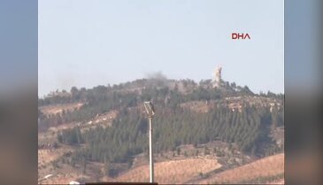 Burseya Dağı bombalanıyor