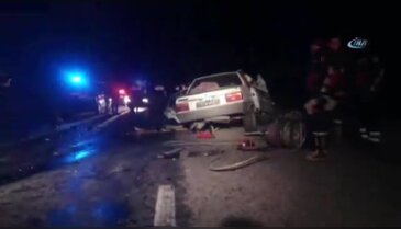 Çorum'da iki otomobil çarpıştı: 3 ölü, 1 yaralı