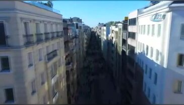Yeni haliyle İstiklal Caddesi havadan görüntülendi
