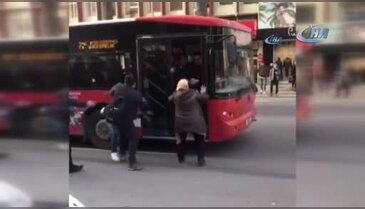 Yol verme kavgasında ilginç anlar