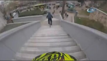 Bursa'da adrenalin tutkunu bisikletçiler nefes kesti!