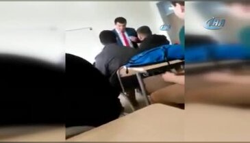 Lisede sınıfta skandal görüntüler! Öğretmen ile...