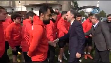 Bursa İnegöl Belediye Başkanı Taban'dan İnegölspor'a ziyaret