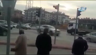 TIR'lı maganda 'aslan figüründen' yakalandı!