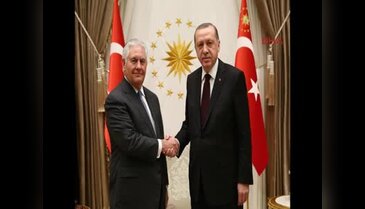 Erdoğan, Tillerson'ı kabul etti
