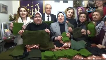 Bursa'da kadın esnaflardan Mehmetçiğe destek