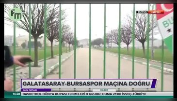 Bursaspor, Galatasaray maçı için İstanbul'a hareket etti