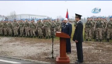 Bursa'daki JÖH taburu Afrin'e dualarla uğurlandı