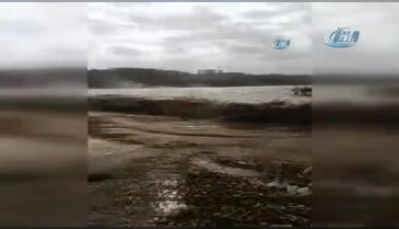 Bursa'da denizdeki çöpler sahili çöplüğe çevirdi