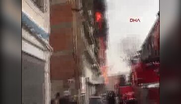 İzmir'de otelde yangın