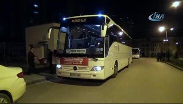 Bursa'da İHH'nın vicdan konvoyu Suriye sınırına doğru yola çıktı