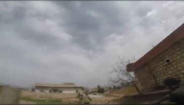 Cinderes'te teröristlerle sıcak çatışma anları görüntülendi - 1