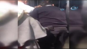 Engelli vatandaş ile İranlı kadın arasında asansör kavgası!