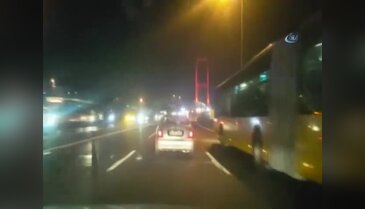 Erdoğan'ın konvoyunu görünce heyecandan kaza yaptı