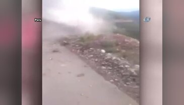 Heyelan altında feci şekilde can verdi