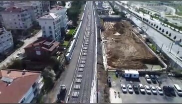 Gebze-Haydarpaşa hattındaki çalışmalarda son durum görüntülendi