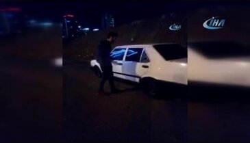 Kendi aracını yakıp, o anları sosyal medyada paylaştı