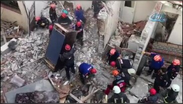 Bursa'da doğalgaz patlaması! (Drone görüntüsü)