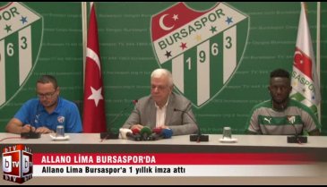 Allano Lima resmen Bursaspor'da