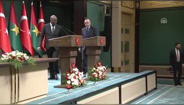 Cumhurbaşkanı Erdoğan ve Kabore'den ortak basın açıklaması