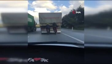 Bursa'da bisiklet sürücüleri ölüme meydan okudu