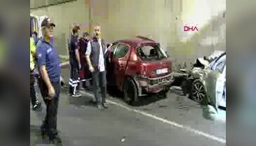 Tünelde feci kaza: 2 ölü, 1 yaralı