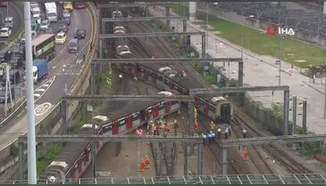 Hong Kong'da tren kazası