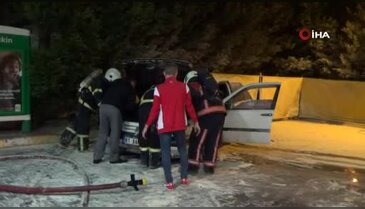 Benzin istasyonunda faciadan dönüldü