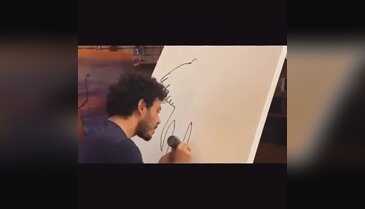 Buray'ın içindeki ressam ortaya çıktı