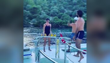 Tatilde bile spor