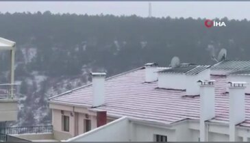 Başken günü karla karşıladı