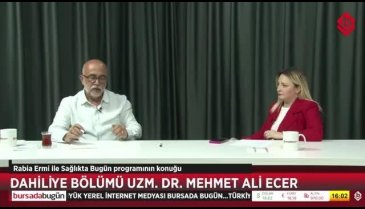 Sağlıkta Bugün'ün konuğu Uzm. Dr. Mehmet Ali Ecer