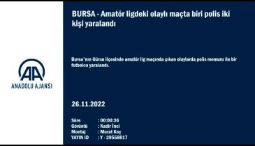 Bursa'da amatör lig maçında 2 kişiyi yaralayan şahıs tutuklandı
