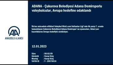 Çukurova Belediyesi Adana Demirsporlu voleybolcular'ın hedefi Avrupa