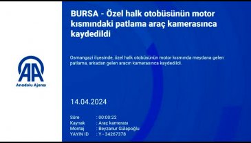 Bursa'da seyir halindeki otobüste korkutan patlama!