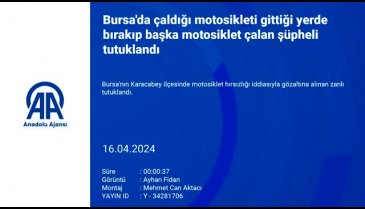 Bursa'da çalıntı motosiklet ile başka motosiklet çalan hırsız yakalandı!