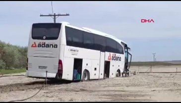 Kayseri'de otobüs şarampole uçtu: Yaralılar var