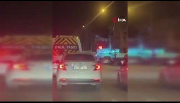 Bursa'da makas atarak trafiği tehlikeye soktu, o anlar kamerada