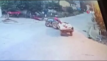 Bursa'da babasının kullandığı traktör altında kalan minik çocuktan haber var