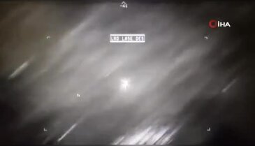Bir füzenin UFO'ya çarptığı anlar gösterildi