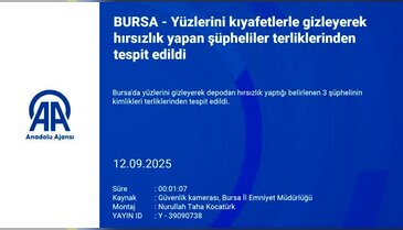Bursa'da hırsızları terlikleri ele verdi!