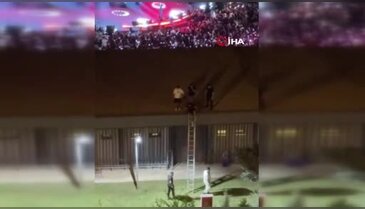 Özel güvenlik görevlileri, konseri kaçak izleyen genci çatıdan aşağı attı