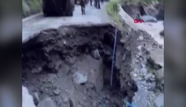 Artvin'de göçüğe düşen kamyonun sürücüsü yaralandı