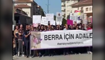 Kreşte boğulma tehlikesi yaşayıp hayatını kaybetmişti! Bursa'da minik Berra için adalet yürüyüşü...