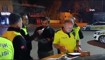 Bursa'da polis uygulamasında ilginç kurtulma yöntemi!